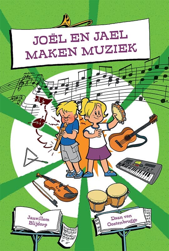 Joël en Jael maken muziek